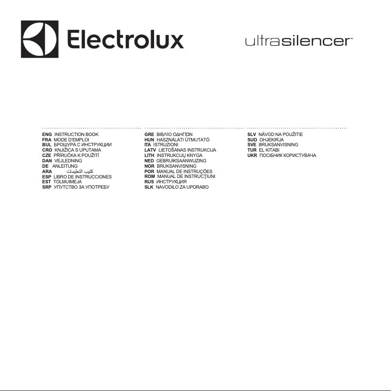 Page 1 de la notice Manuel utilisateur Electrolux EUS8ANIMAT