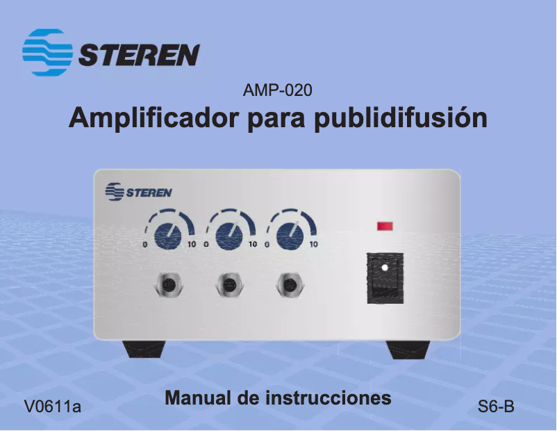 Page n°1 - Manuel utilisateur Steren AMP-020