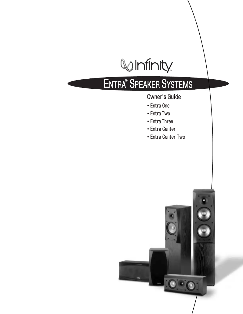Page n°1 - Manuel utilisateur Infinity Entra Two