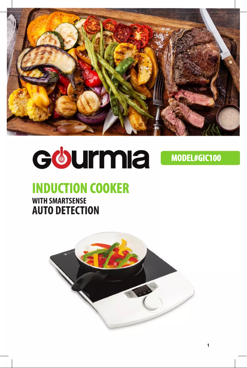 Page n°1 - Manuel utilisateur Gourmia GIC100