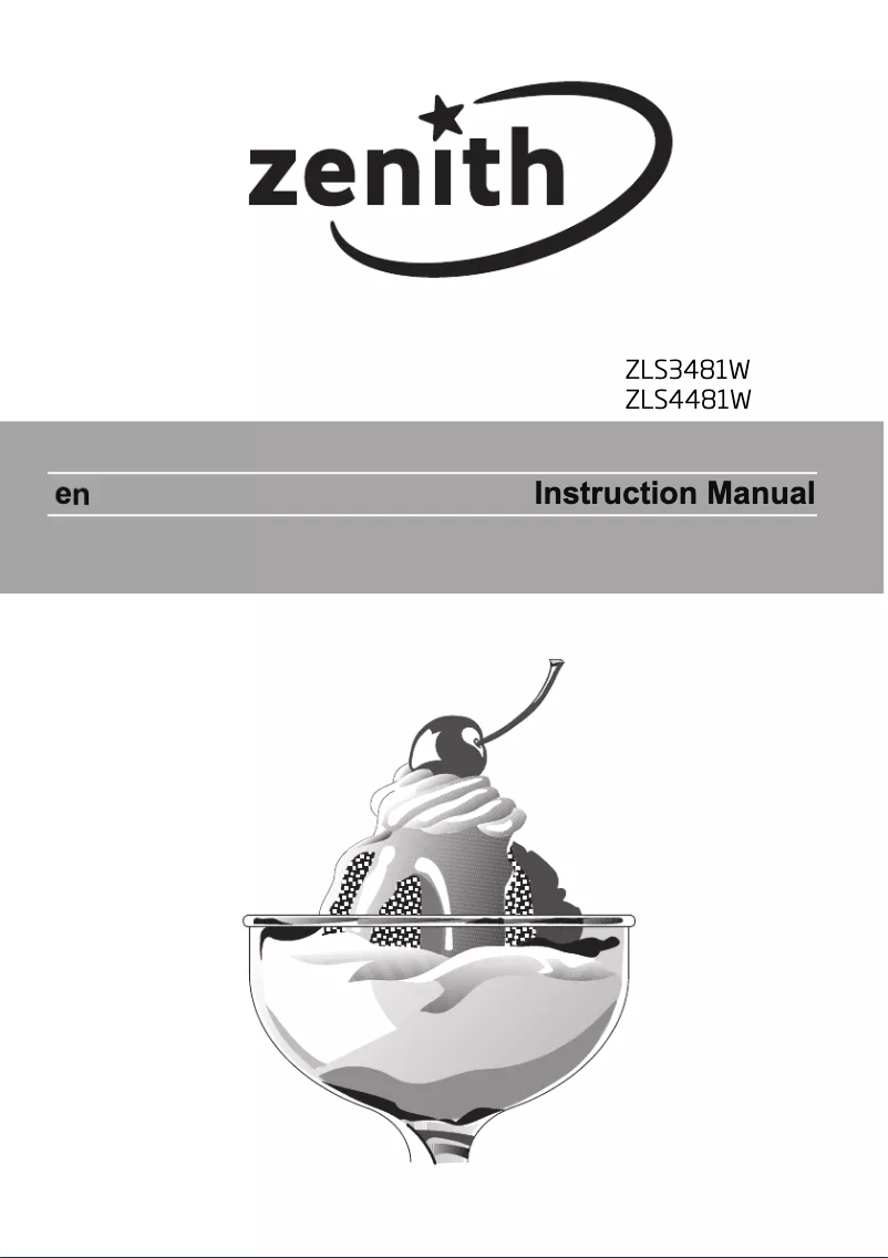 Page n°1 - Manuel utilisateur Zenith ZLS4481W