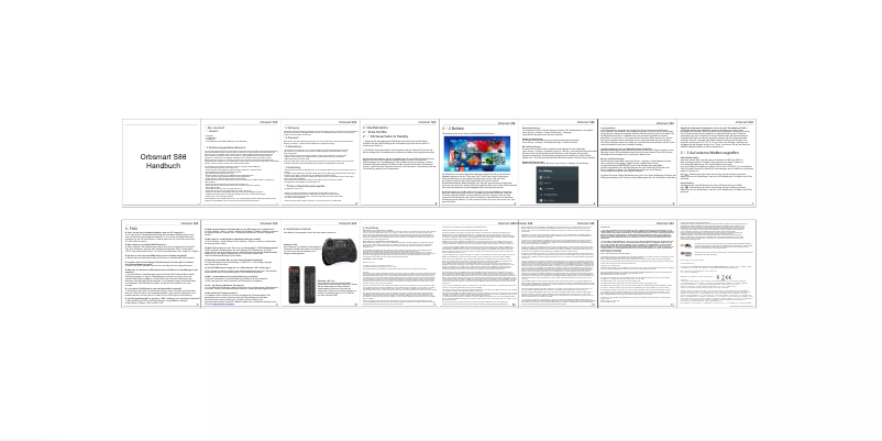 Page 1 de la notice Manuel utilisateur Orbsmart S86 Pro