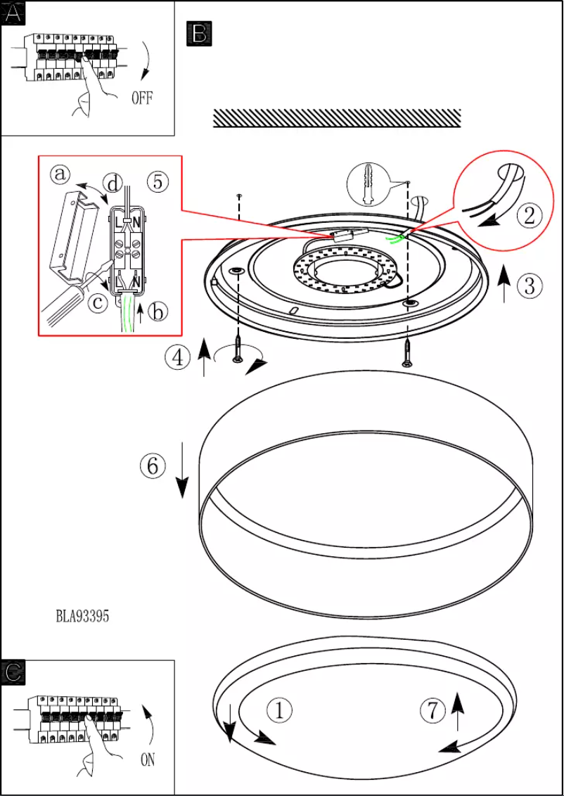Page n°1 - Manuel utilisateur Eglo Palomaro