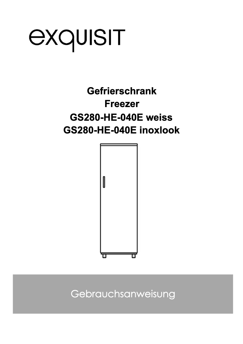 Image de la première page du manuel de l'appareil GS280-HE-040D