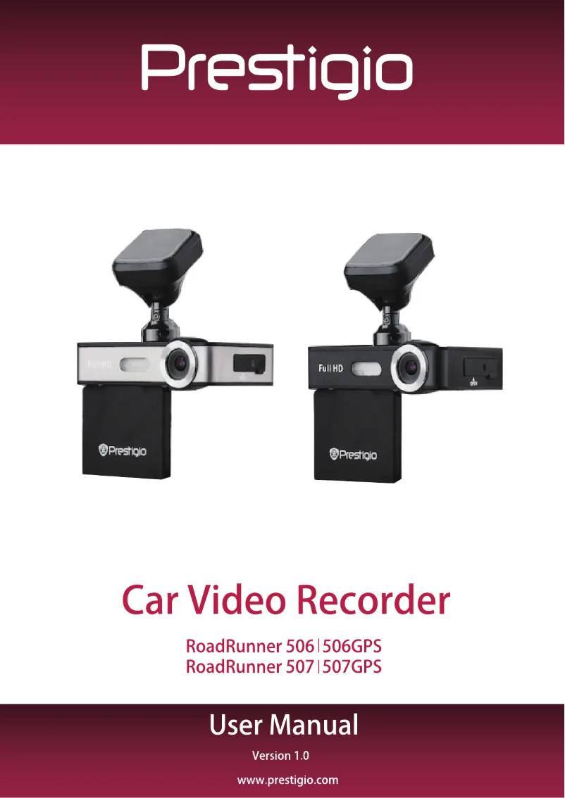 Page n°1 - Manuel utilisateur Prestigio RoadRunner 507