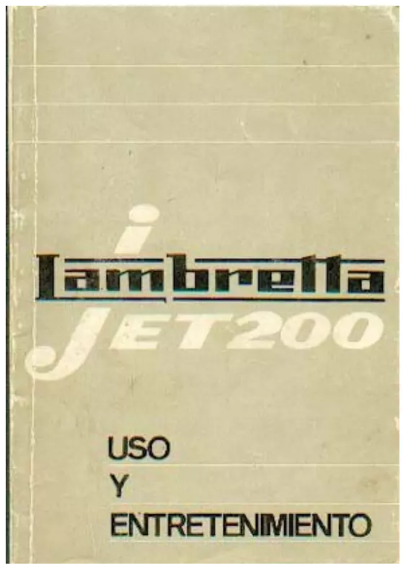 Página 1 del manual Manual de usuario Lambretta Jet 200