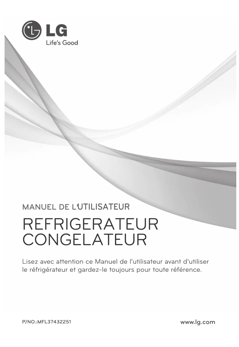 Page n°1 - Manuel utilisateur LG GR-F399BVQ