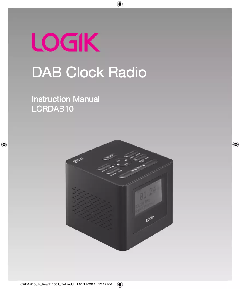 Page 1 de la notice Manuel utilisateur Logik LCRDAB10