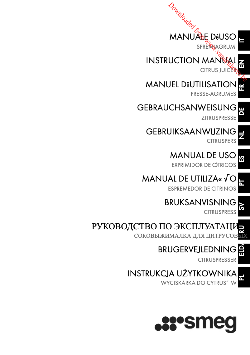 Image de la première page du manuel de l'appareil CJF01