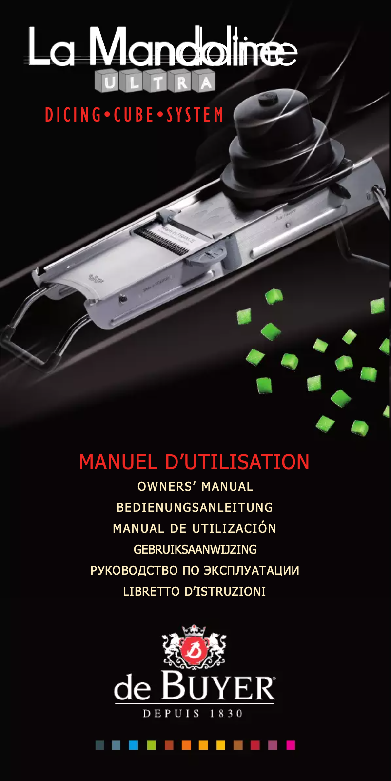 Image de la première page du manuel de l'appareil La Mandoline Ultra