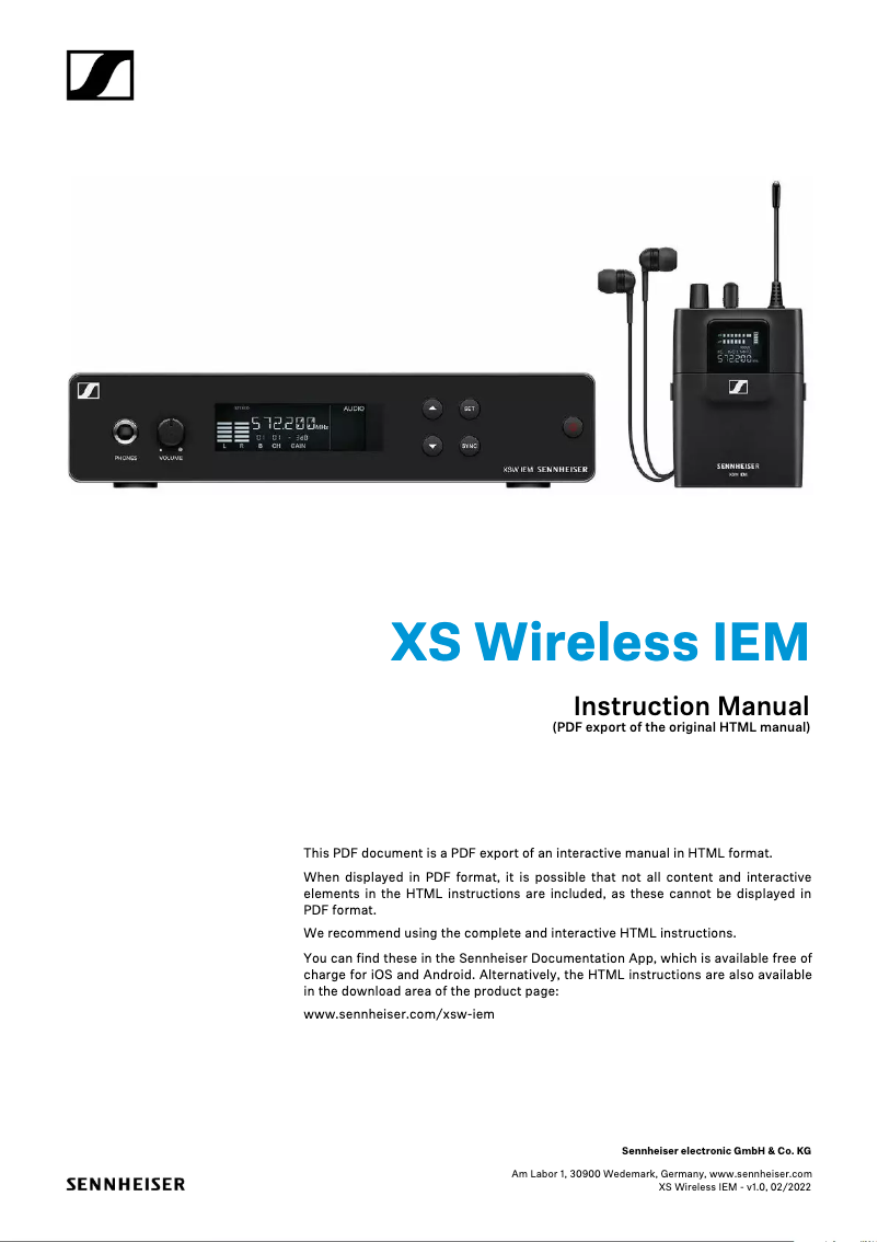 Page n°1 - FAQ Sennheiser IE 500 PRO