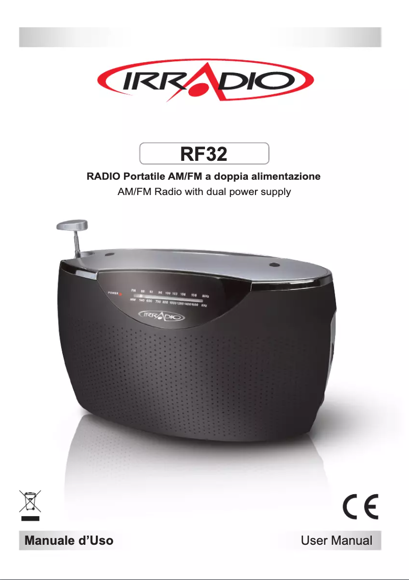 Page 1 de la notice Manuel utilisateur Irradio RF 32