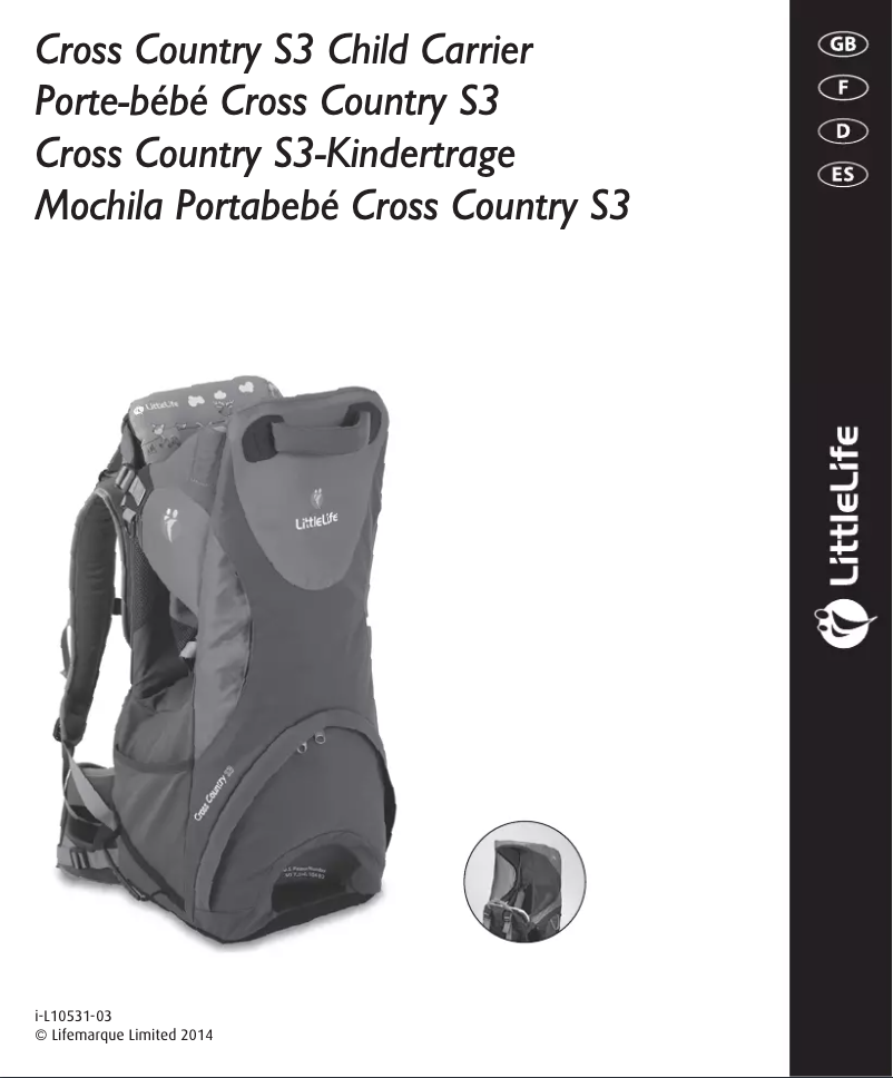 Page n°1 - Manuel utilisateur Littlelife Cross Country S4