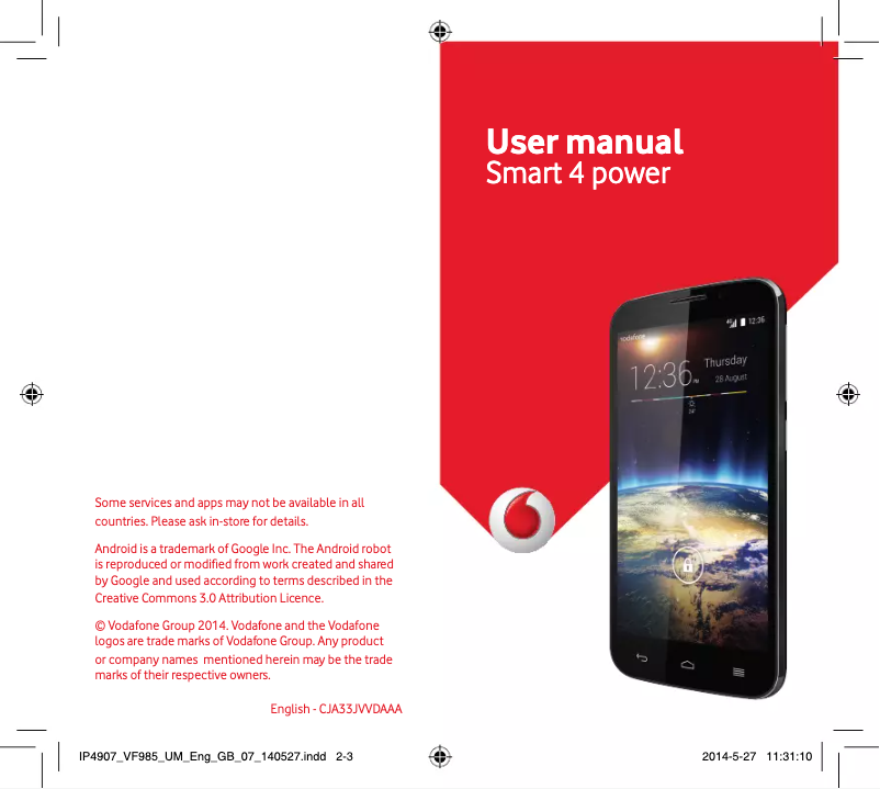 Image de la première page du manuel de l'appareil Smart 4 Power