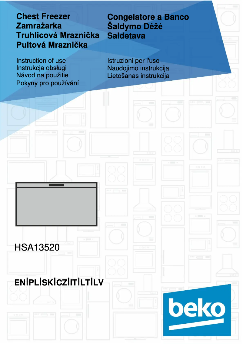 Page 1 de la notice Manuel utilisateur Beko HSA 13520