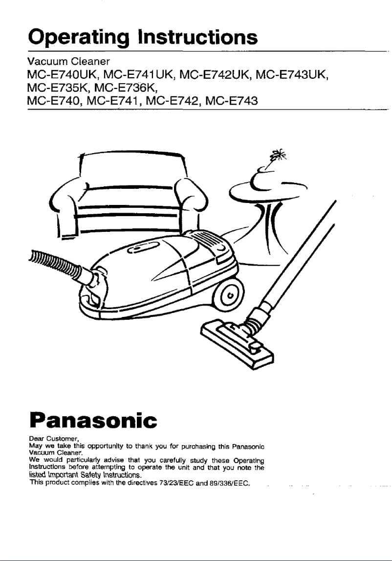 Image de la première page du manuel de l'appareil MC-E735K