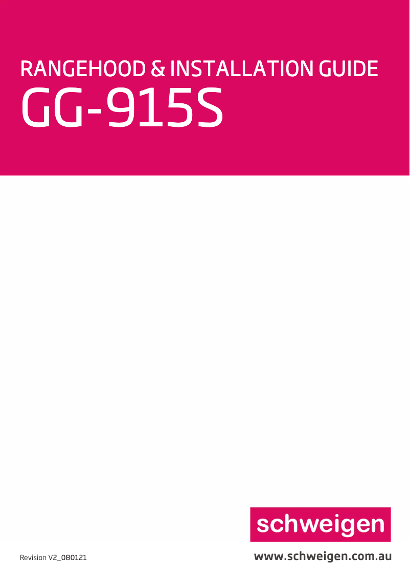 Image de la première page du manuel de l'appareil GG-915S