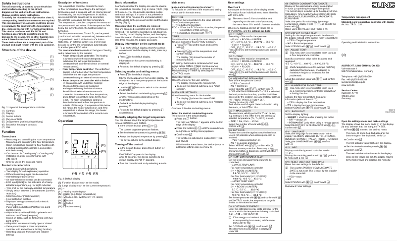 Image de la première page du manuel de l'appareil TRDA231