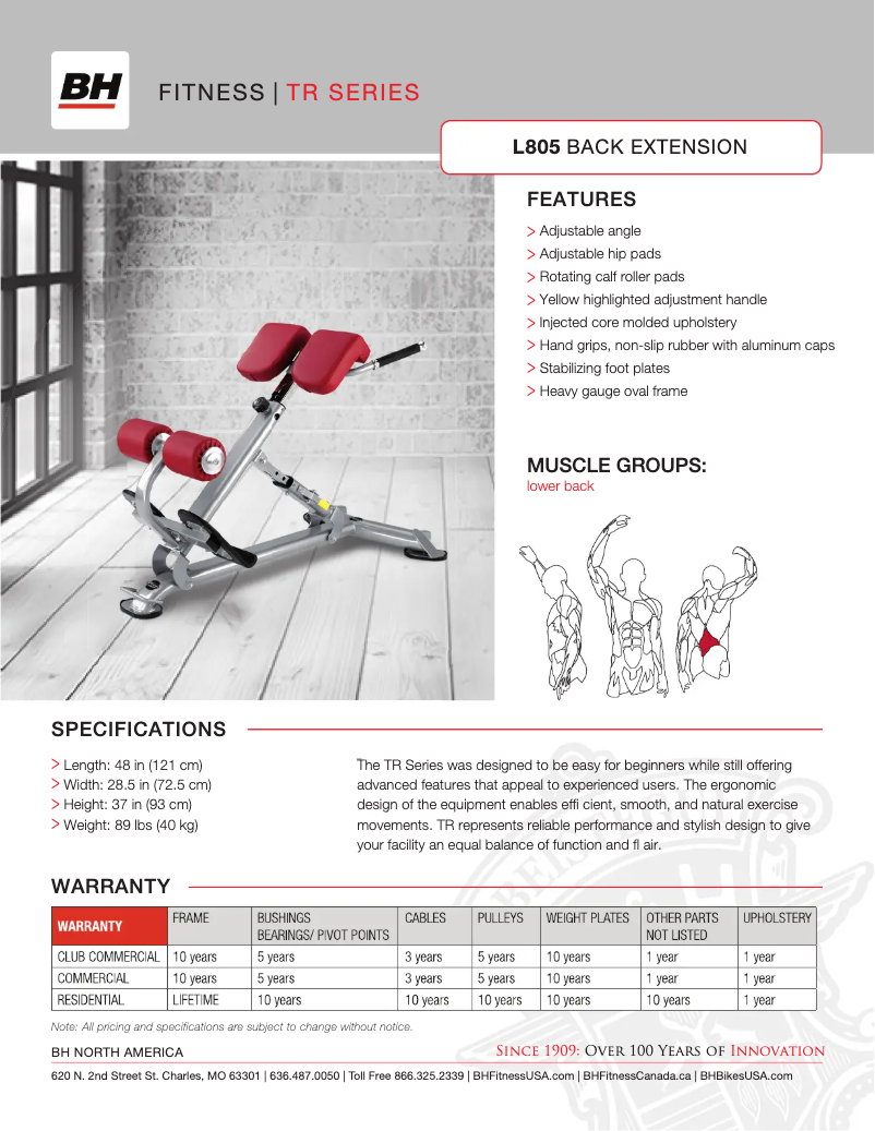 Image de la première page du manuel de l'appareil L805