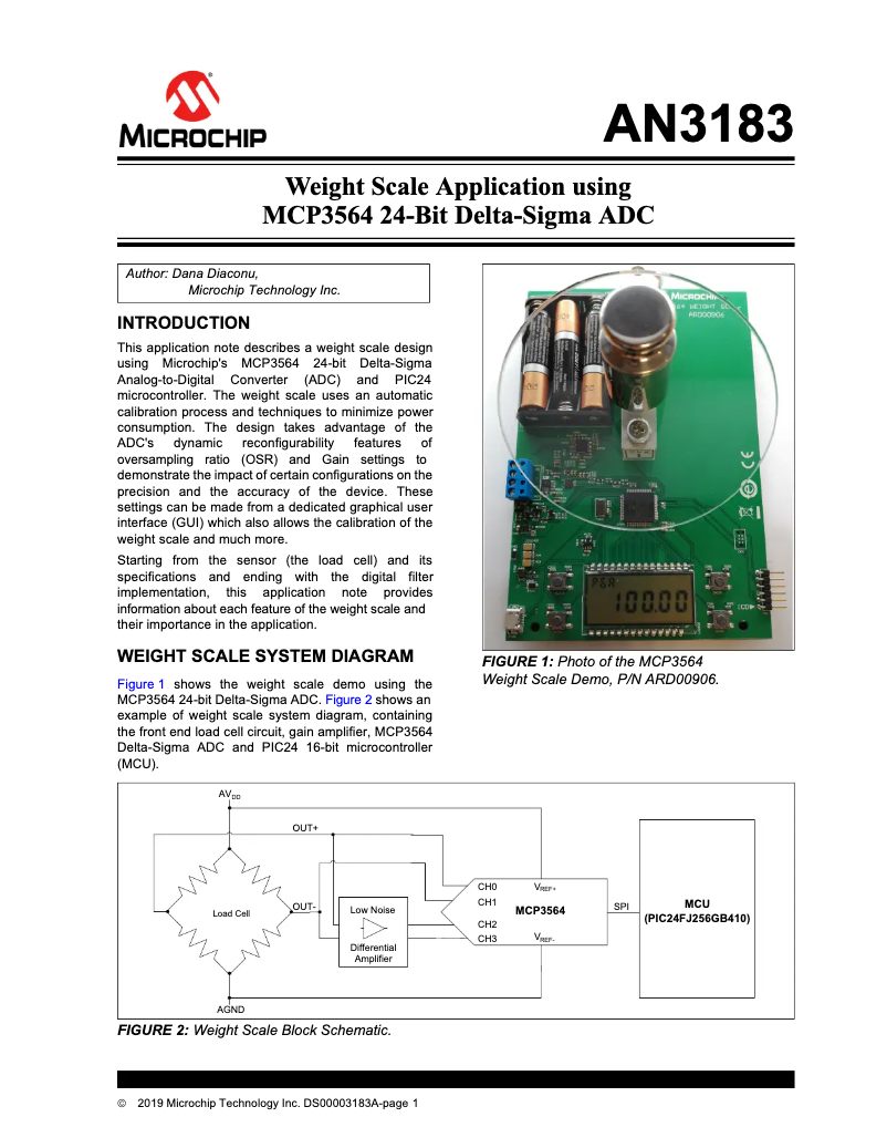Página 1 del manual Manual de usuario Microchip MCP3464R