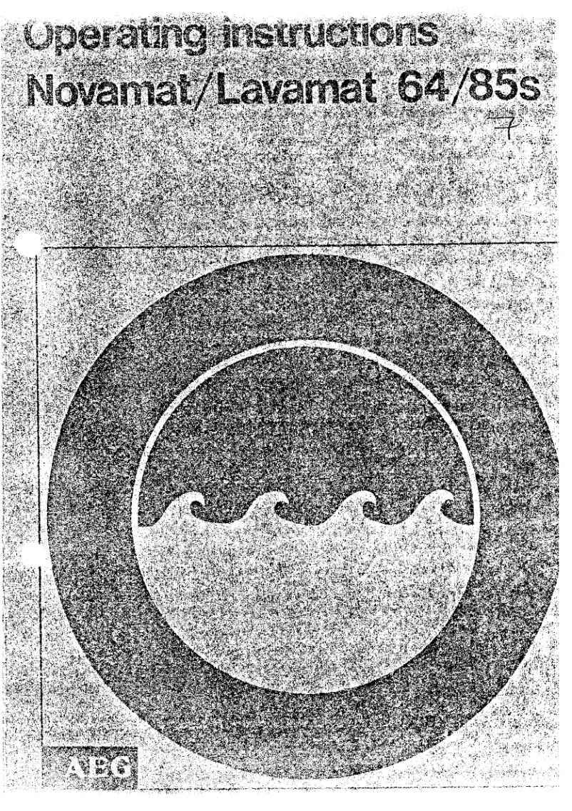 Image de la première page du manuel de l'appareil Lavamat 64 S