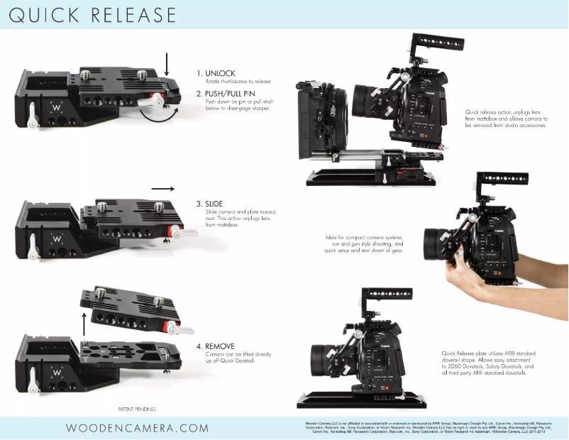 Page n°1 - Manuel utilisateur Wooden Camera 161900