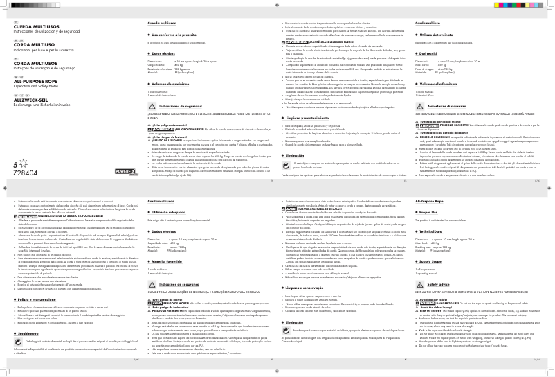 Página 1 del manual Manual de usuario Powerfix Z28404