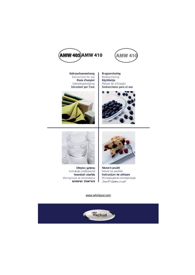 Imagen de la primera página del manual del dispositivo AMW405IX