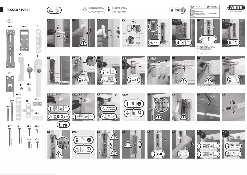 Image de la première page du manuel de l'appareil FOS550