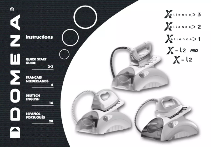 Page n°1 - Manuel utilisateur Domena Xellence 1
