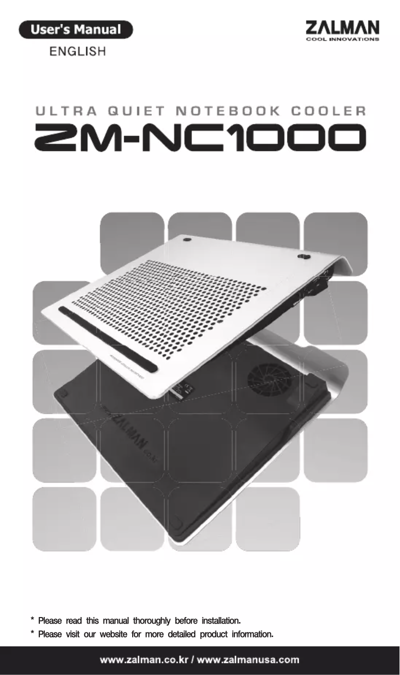Página 1 del manual Manual de usuario Zalman ZM-NC1000