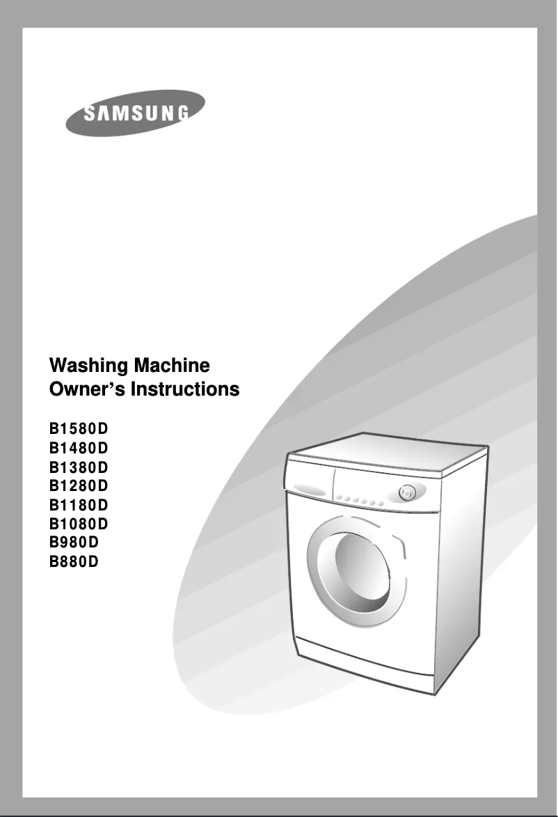 Image de la première page du manuel de l'appareil B1480DEW