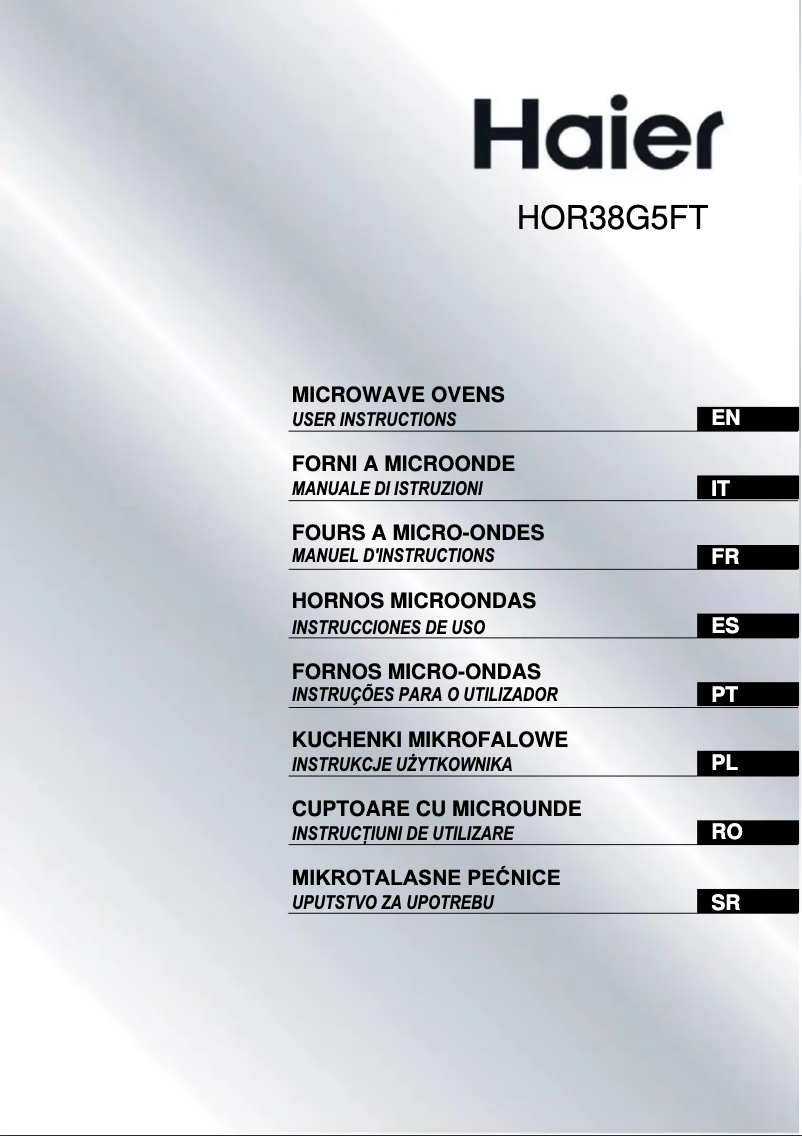 Page 1 de la notice Label énergétique Haier Series 4 HOR38G5FT