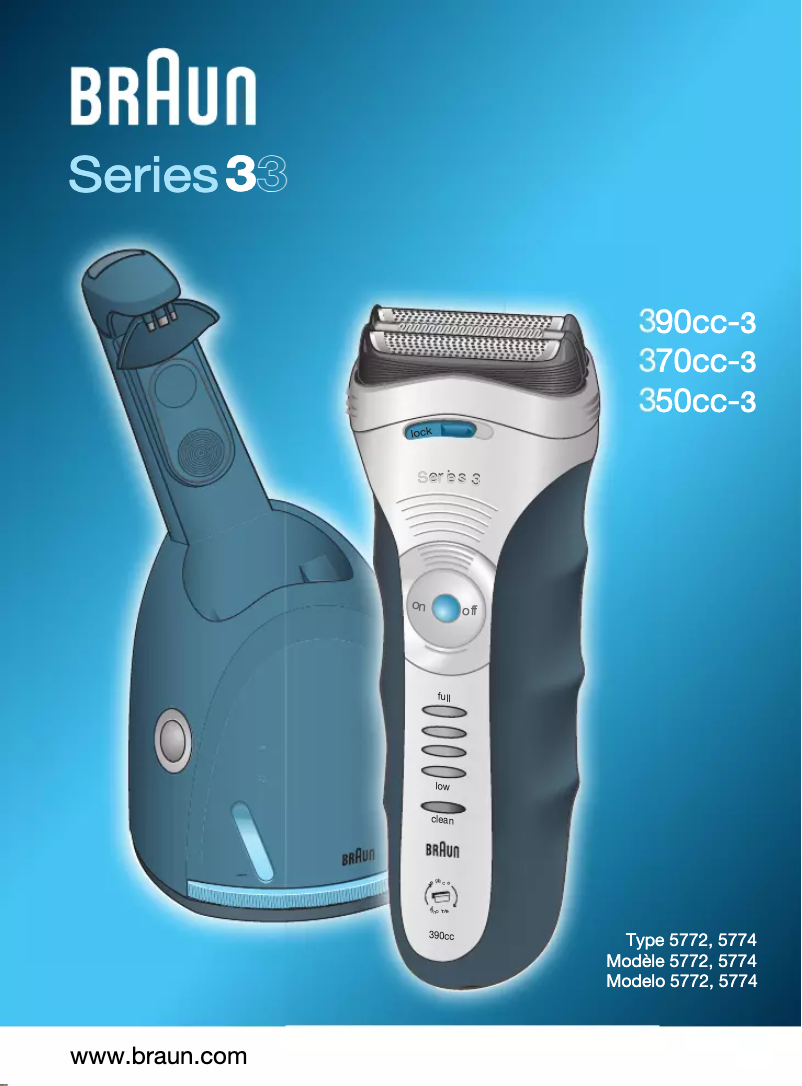 Page 1 de la notice Manuel utilisateur Braun 350cc Series 3