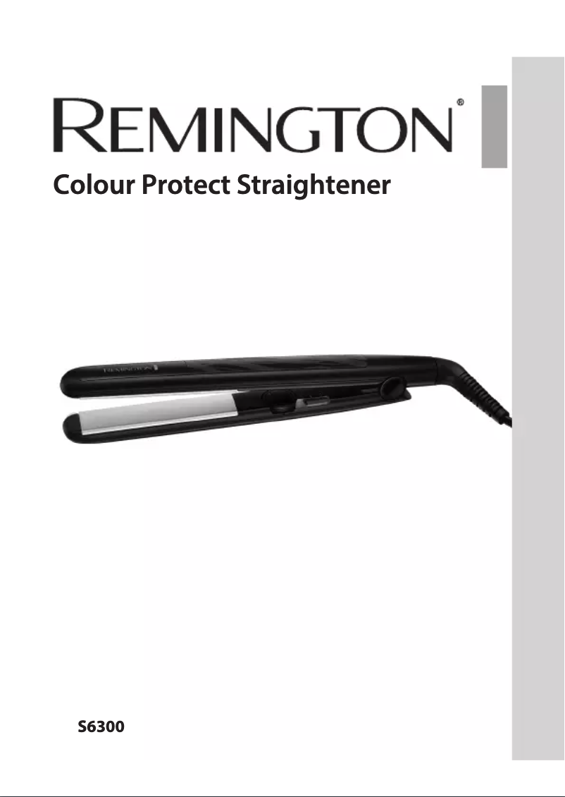 Page 1 de la notice Manuel utilisateur Remington Colour Protect S6300