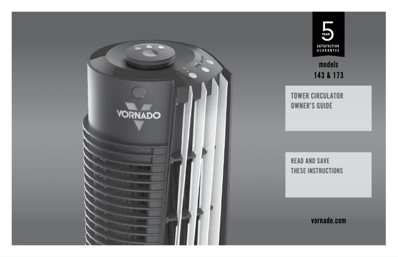 Página 1 del manual Manual de usuario Vornado 173