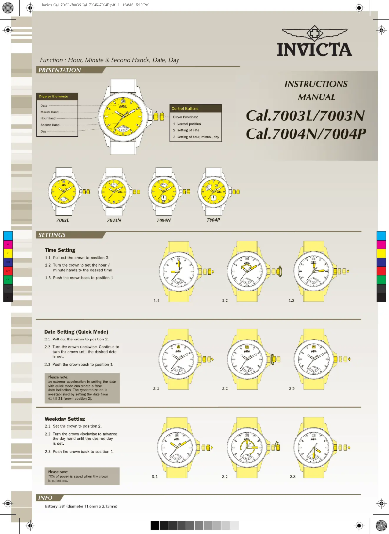 Image de la première page du manuel de l'appareil Vintage 29253
