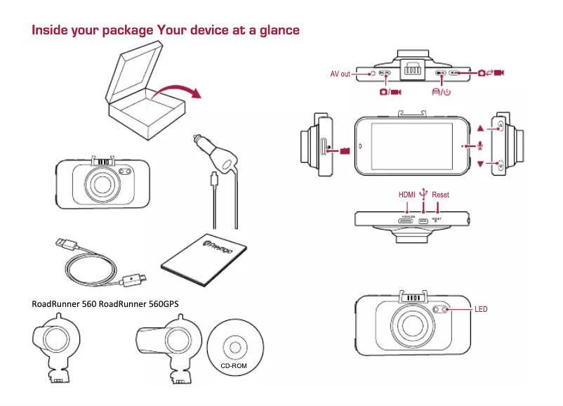 Page n°1 - Manuel utilisateur Prestigio RoadRunner 560