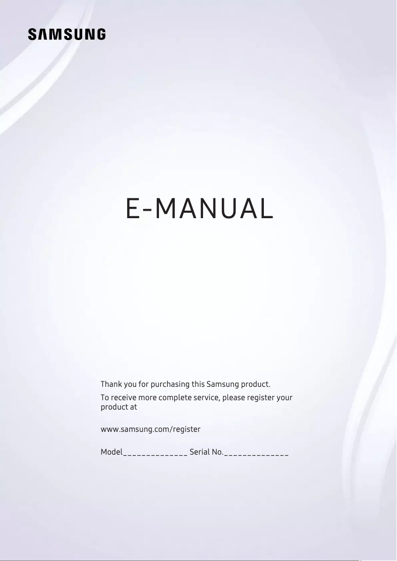Page n°1 - Manuel utilisateur Samsung UA55K5300AG