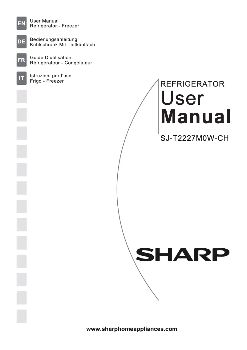 Page 1 de la notice Manuel utilisateur Sharp SJ-T2227M0W
