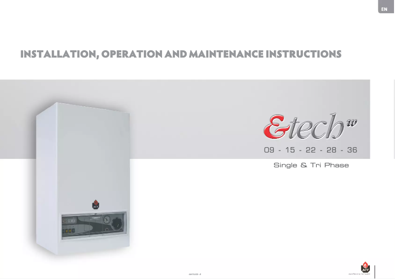 Imagen de la primera página del manual del dispositivo ETech W 22