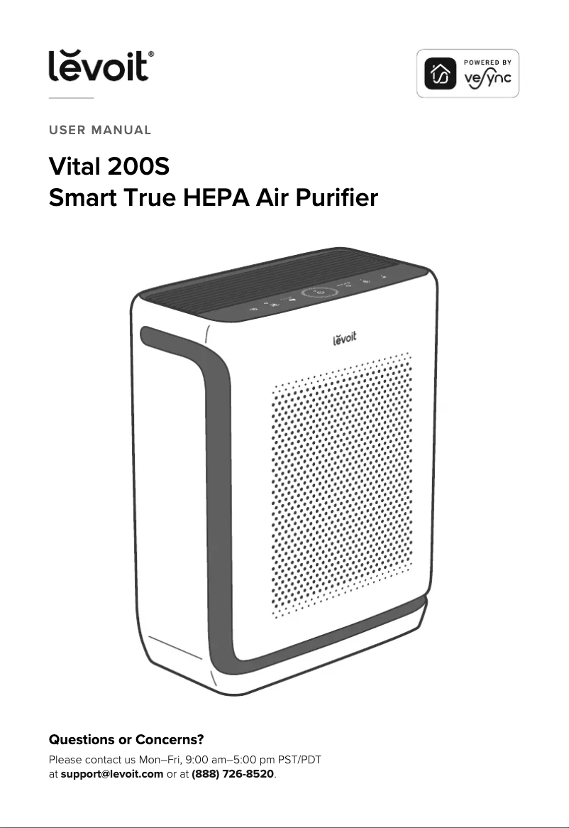 Image de la première page du manuel de l'appareil Vital 200S