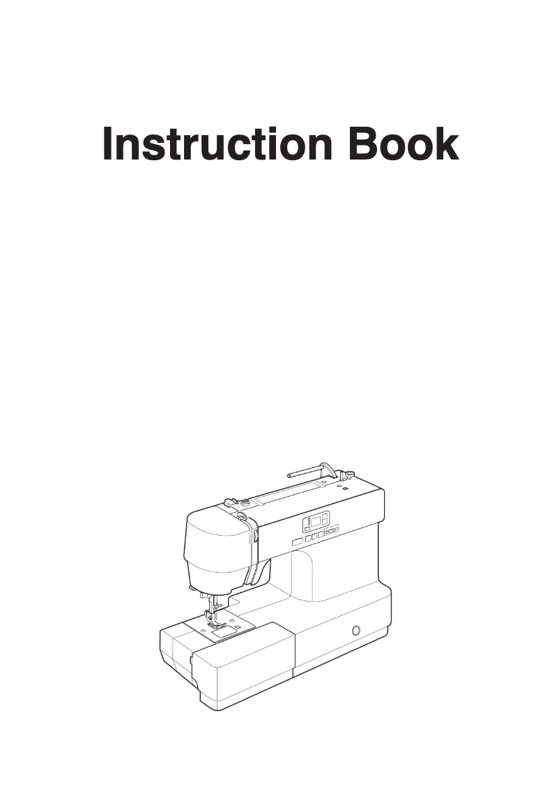 Page n°1 - Manuel utilisateur Janome TM30