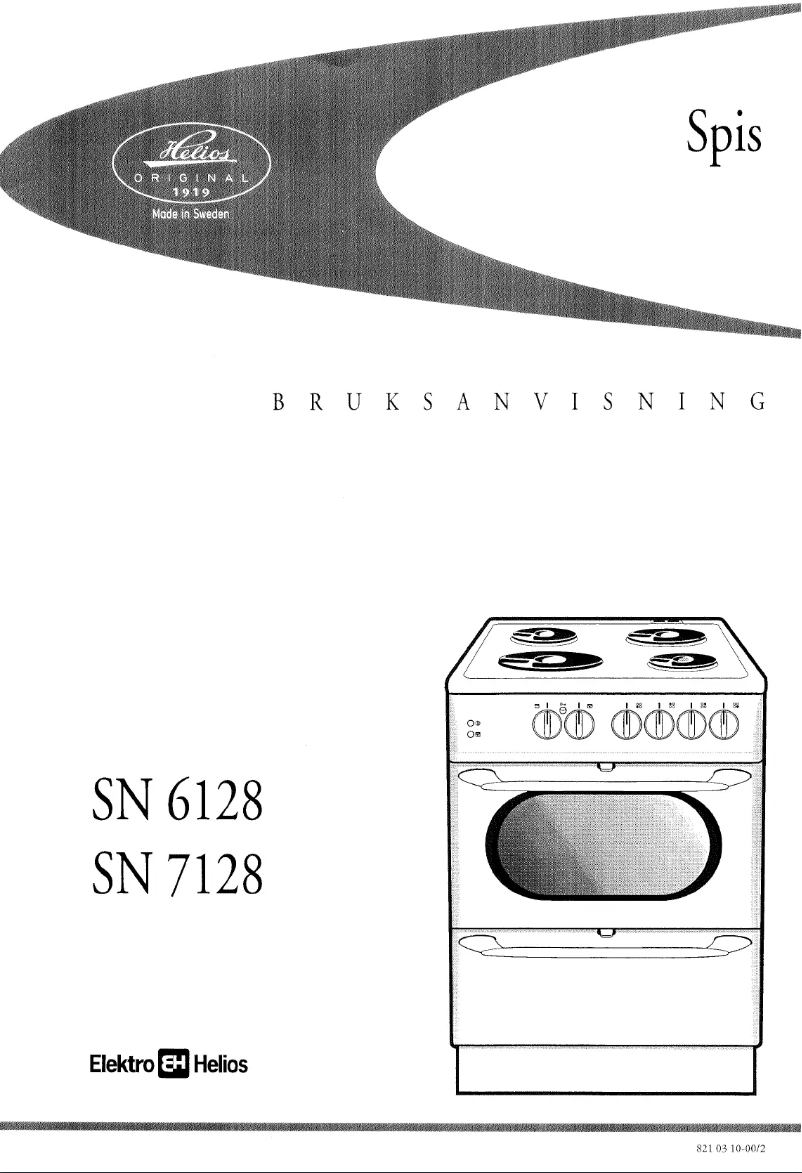 Page n°1 - Manuel utilisateur Elektro Helios SN7128