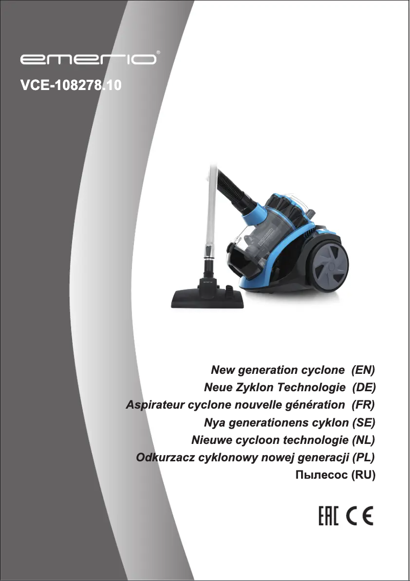 Imagen de la primera página del manual del dispositivo VCE-108278.10