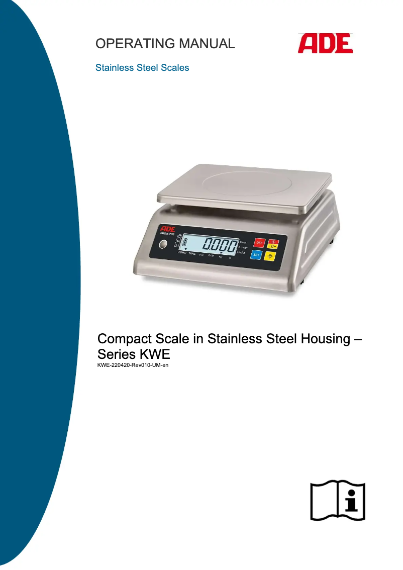 Page n°1 - Manuel utilisateur ADE KWE15-IP68