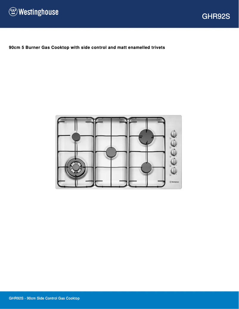 Image de la première page du manuel de l'appareil GHR92S