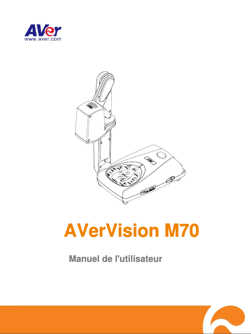 Page 1 de la notice Manuel utilisateur AVer AVerVision M70
