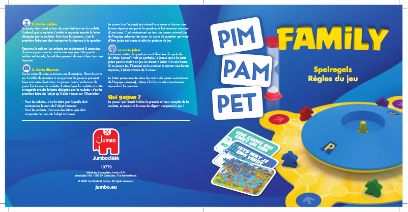Page n°1 - Manuel utilisateur Jumbo Pim Pam Pet Family