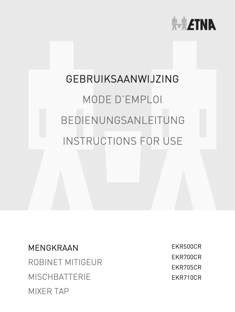 Image de la première page du manuel de l'appareil EKR500CR